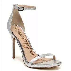 Sam Edelman Ariella Silver Leather Sandals 8.5